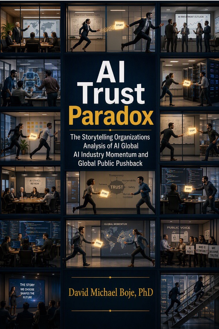 Cover of AI Trust Paradox by David Michael Boje — Tamaraland Publishing 2026